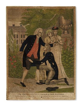DOOLITTLE, AMOS; engraver. The Prodigal Son Receiving his Patrimony * The Prodigal Son Revelling with Harlots *
